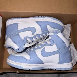 Nike Dunk High White/Aluminum Blue